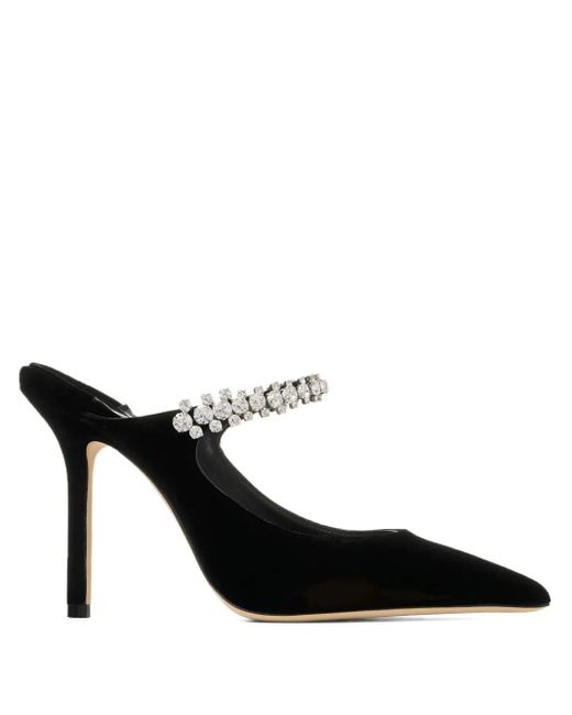 Mules À Talons Ornées De Cristal 100 Mm Jimmy Choo en coloris Black