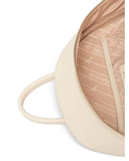 Patrizia Pepe White Zipped Backpack