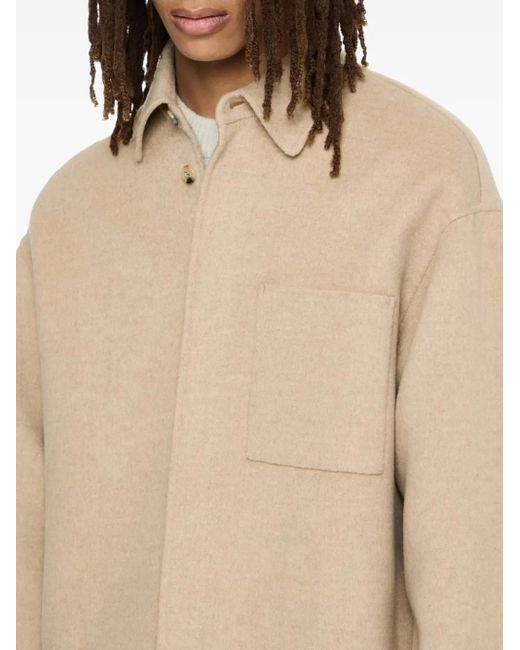 J.W. Anderson Hemdjacke Mit Aufgesetzten Taschen in Natural für Herren
