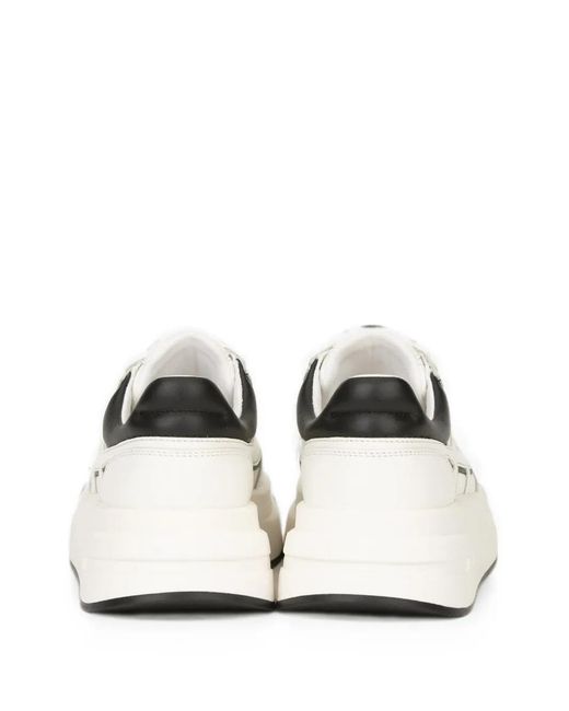 Ash White Logo-Patch Sneakers