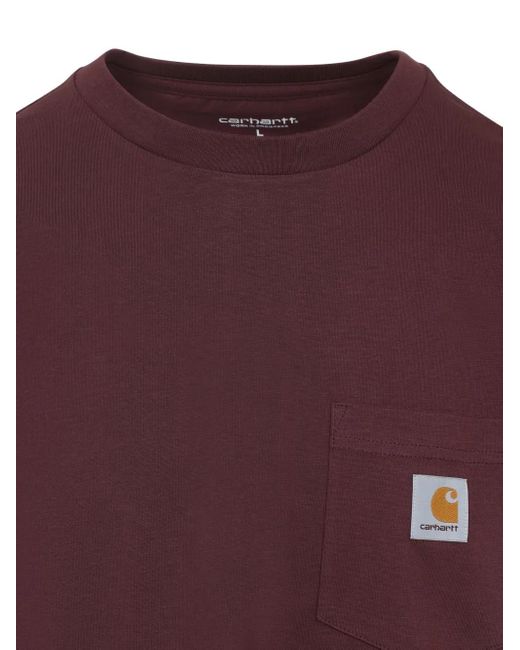 Carhartt Red Patch-Pocket T-Shirt for men