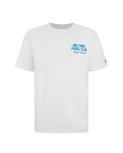 Mc2 Saint Barth White Portland Graphic-Print T-Shirt for men