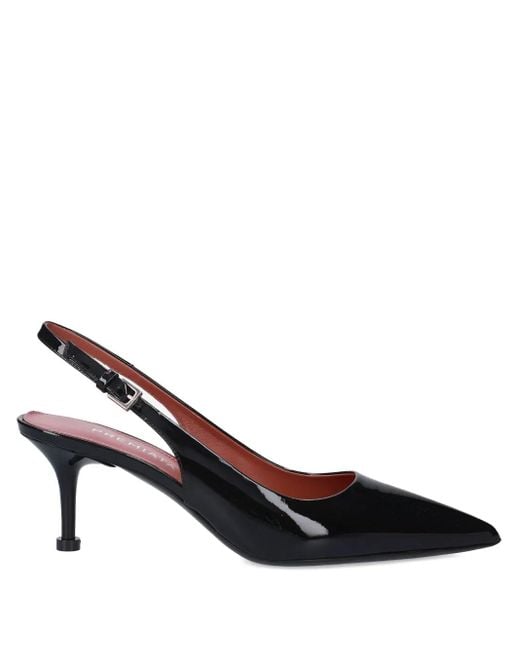 Premiata Brown Patent Leather Pumps