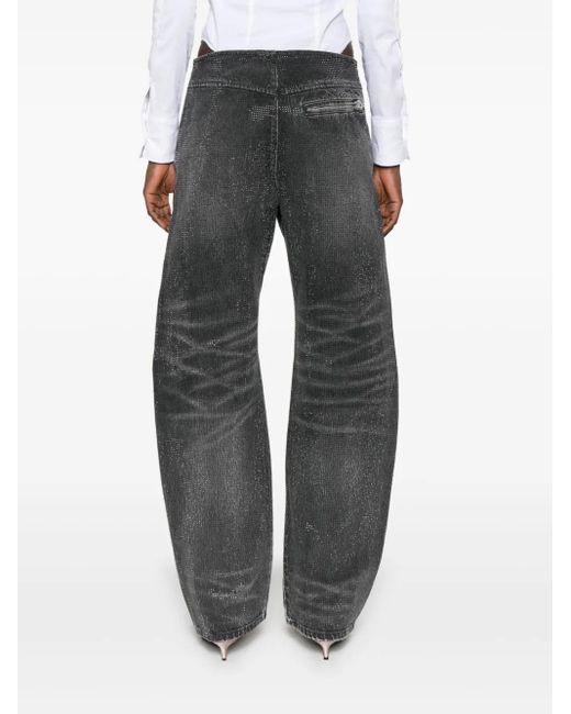 Alexander Wang Gray Moto Jeans