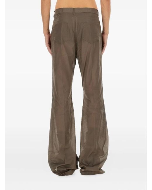 Rick Owens Brown Bootcut Pants for men
