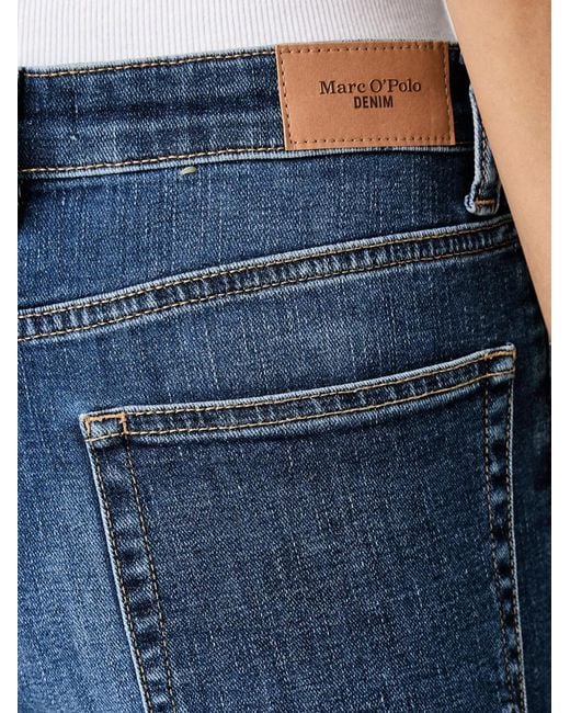 Marc O' Polo Blue Whiskering-Effect Jeans