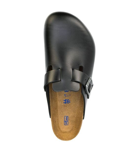 Birkenstock Leer Boston Leren Muiltjes in het Bruin voor heren - Lyst