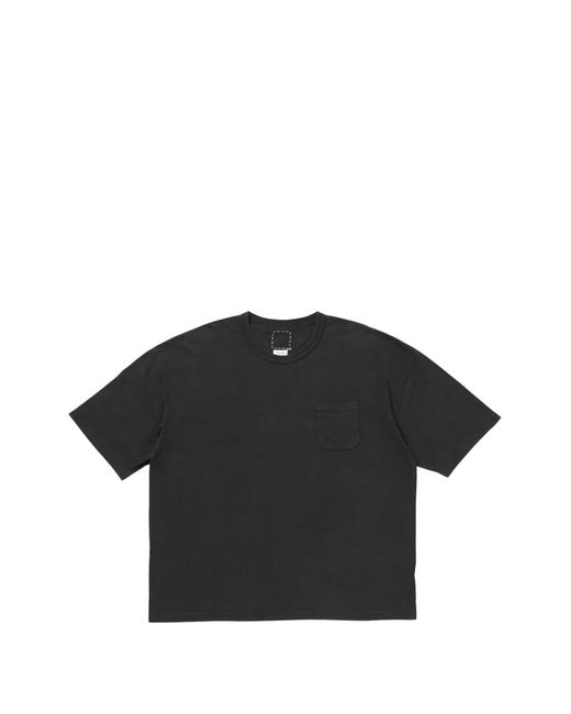 Visvim Black Pocket-Detail T-Shirt for men