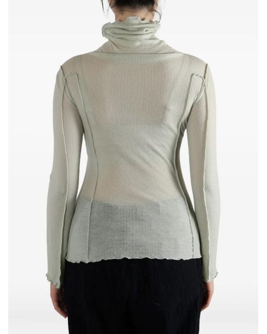 Blouse À Volants Baserange en coloris Gray
