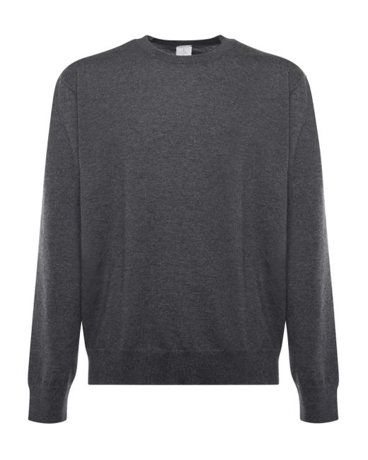 Jersey Con Cuello Redondo Eleventy de hombre de color Gray
