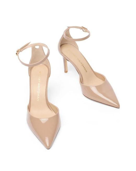 Stuart Weitzman Natural 85Mm Stuart Power Pumps
