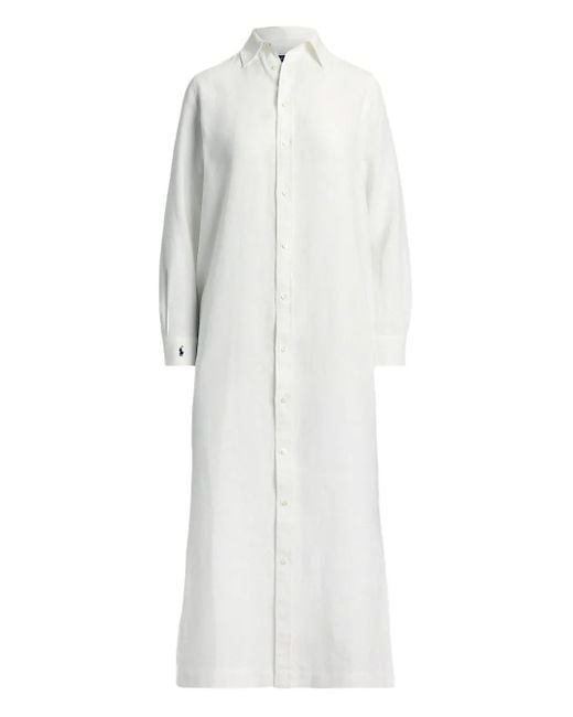 chinese dress ladies Ralph Lauren // Linen Double Breasted Dress – VSP Consignment