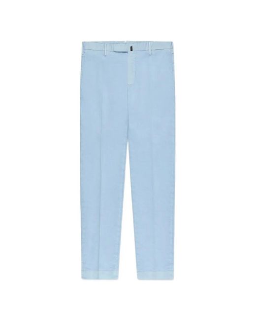 Slowear Blue Pantalon Court Boutonné for men
