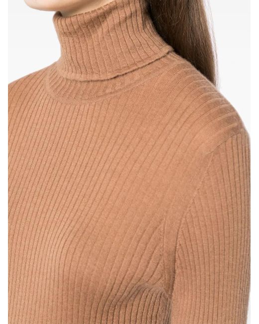 Pull En Cachemire À Col Roulé N.Peal Cashmere en coloris Brown