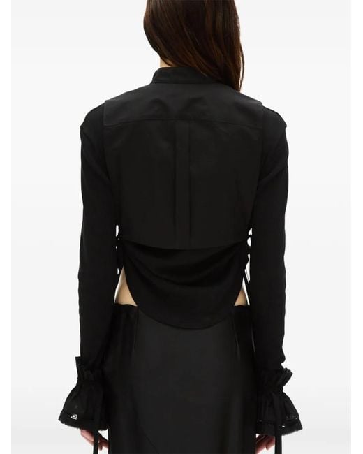 Ann Demeulemeester Black Suna Ruffled Cuffs