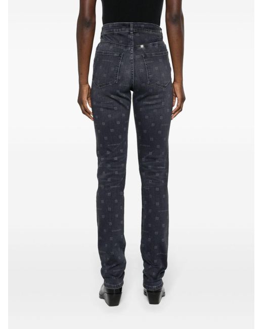Givenchy Blue High-rise Skinny Jeans