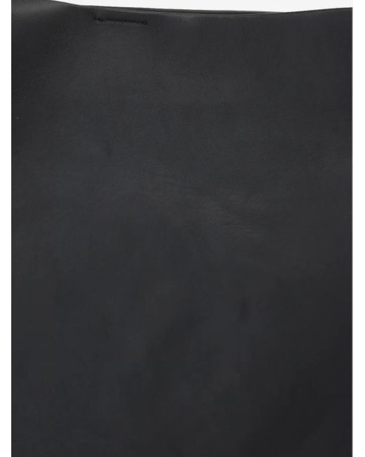 Jil Sander Black Leather Shoulder Bag