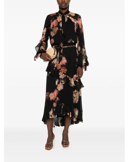 Zimmermann Black Hypnotic Flutter Blouse