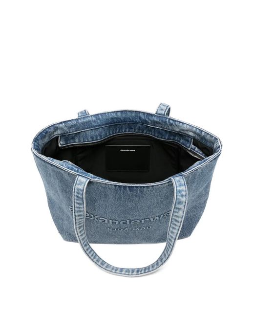 Alexander Wang Blue Punch Logo Shoulder Bag
