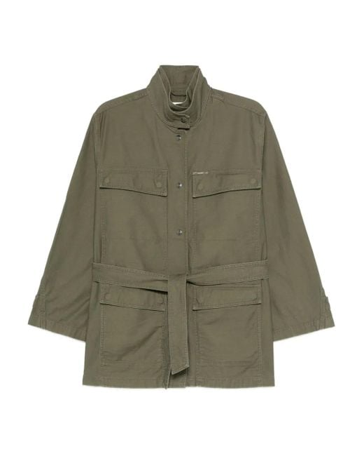Trench À Taille Ceinturée Closed en coloris Green