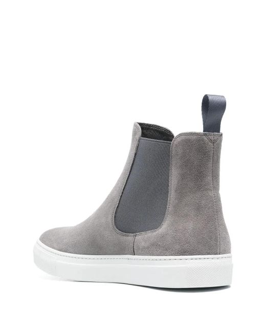 Scarosso Brown Elasticated Side-Panel Sneakers for men