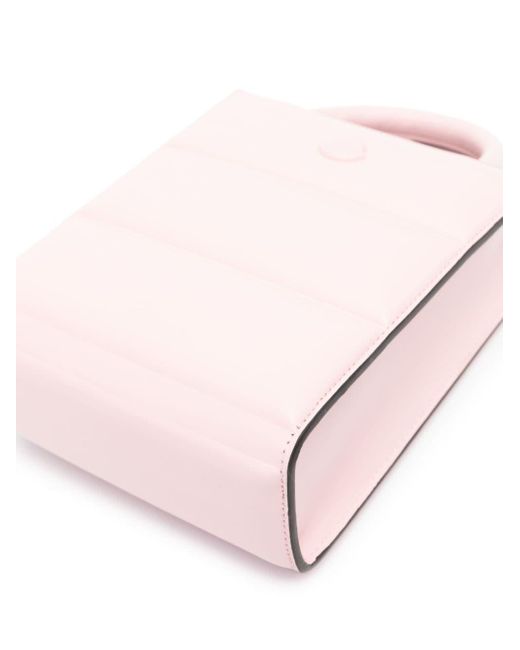 Moncler Pink Doudoune Mini-Tasche aus Leder
