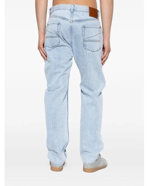 Entire studios Blue Logo-Patch Jeans for men