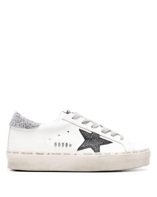 Golden Goose Deluxe Brand White Hi Star Sneakers