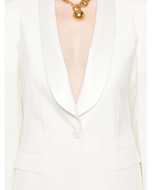 Traje con cuello esmoquin Tagliatore de color White