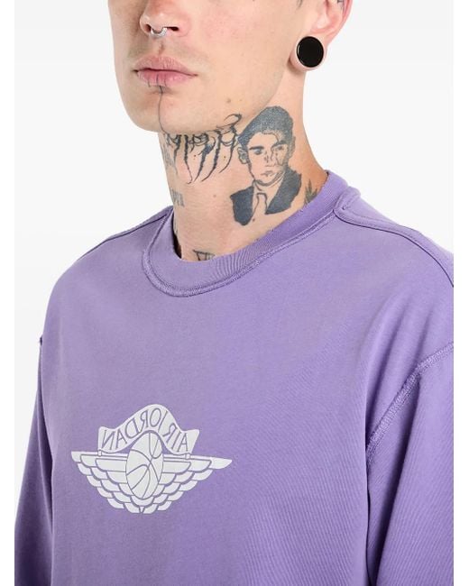 T-Shirt À Logo Et Imprimé Ailes Nike pour homme en coloris Purple