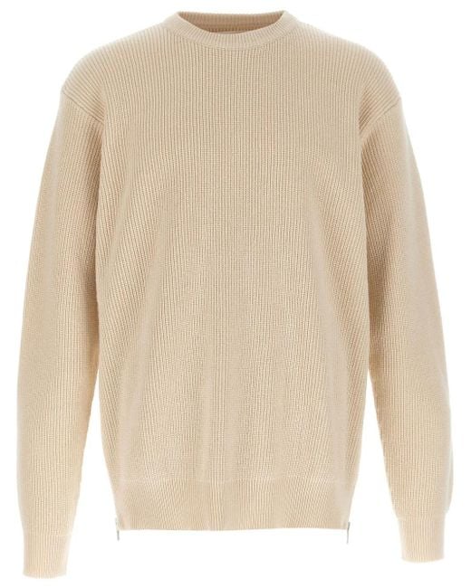 Jil Sander Natural Knitted Jumper for men