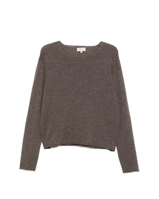 Second/Layer Brown Weezur Raw-Edge Sweater for men