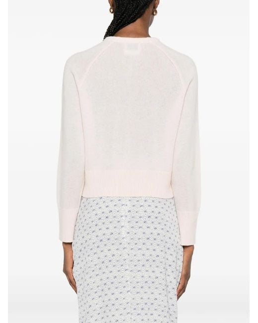 Forte_forte White Buttoned Cardigan