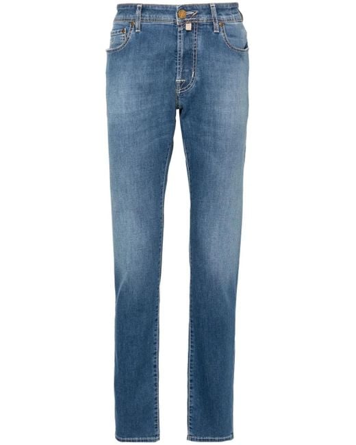 Jacob Cohen Blue Bard Slim-Cut Jeans for men