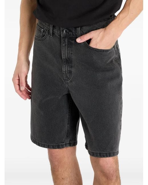 Vans Black Short En Jean Check-5 for men