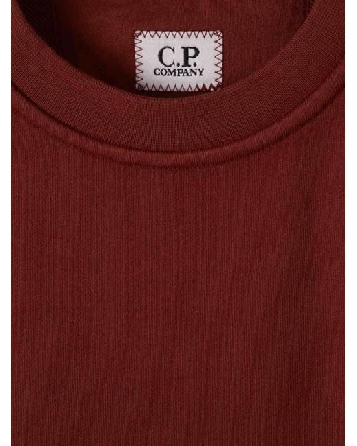 メンズ C P Company フリース スウェットシャツ Red