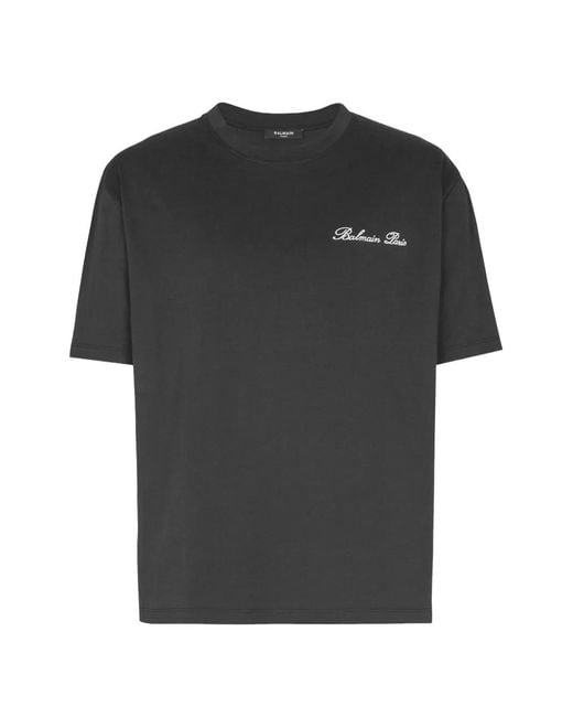 Balmain Black Iconic T-Shirt for men