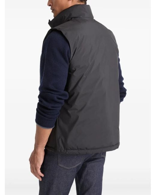 Yves Salomon Black Reversible Gilet for men