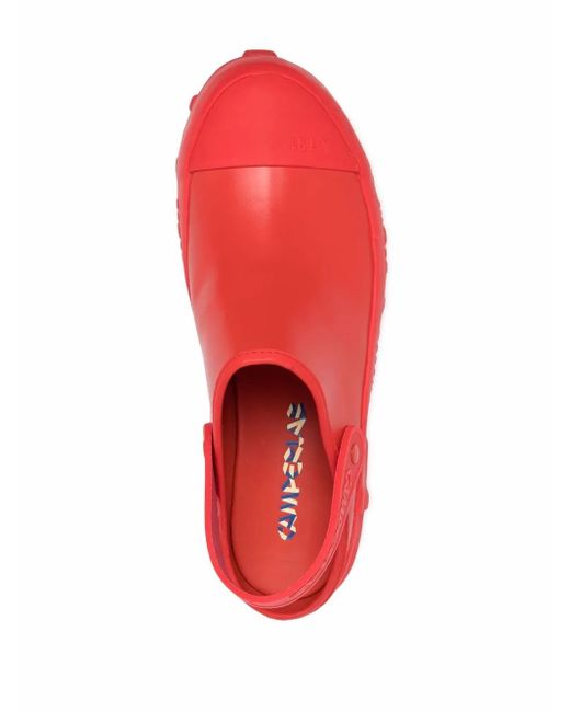 CAMPERLAB Red Traktori Leather Clogs for men