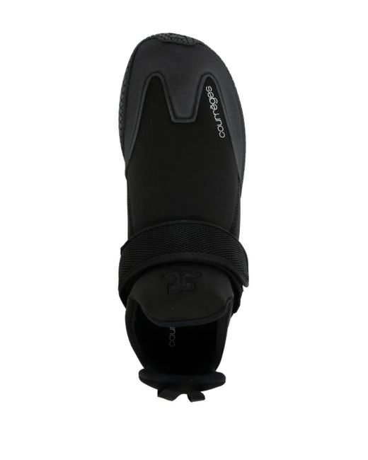 Courreges Black Scuba Wave 01 Sneakers for men