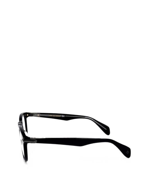 Rag & Bone Black Round-Frame Glasses for men