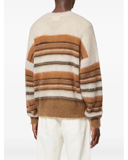 Isabel Marant White Drussellh Striped Pullover for men