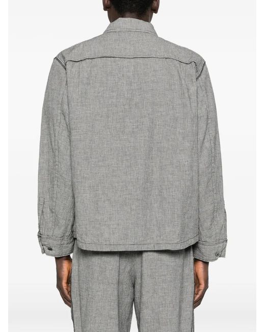 Undercover Gray Surchemise À Fermeture Zippée for men