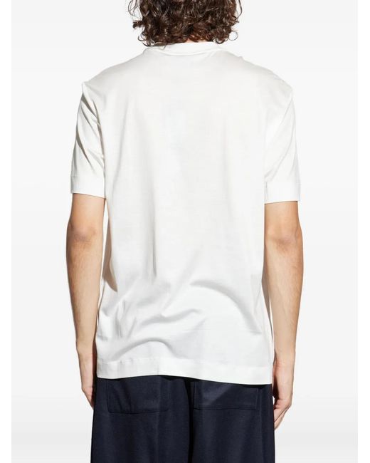Emporio Armani White T-Shirt With Logo for men