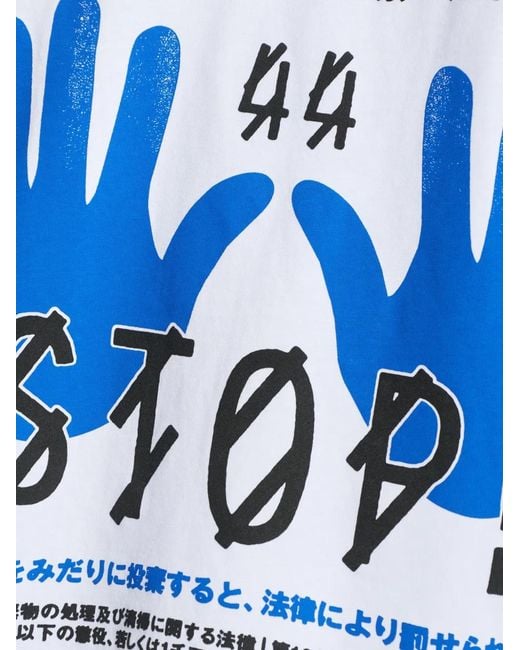 44 Label Group White Print T-Shirt
