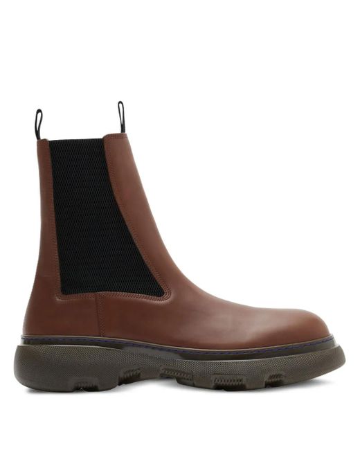 メンズ Burberry Creeper チェルシーブーツ Brown