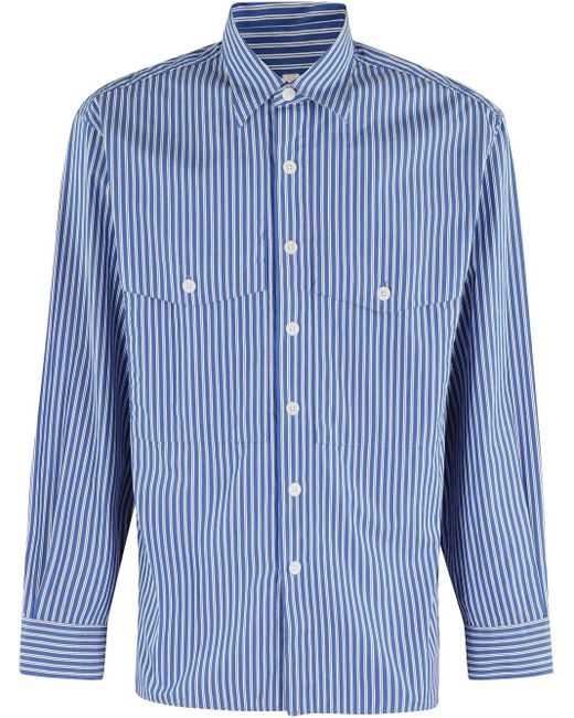 Camicia A Righe di sunflower in Blue da Uomo