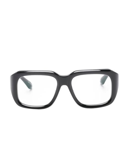 Gafas con detalle rectangular Matsuda de color Black