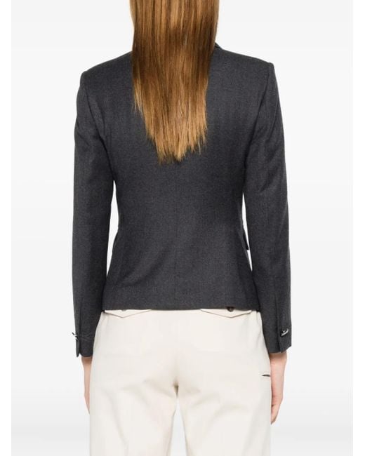 Tagliatore Black Single-Breasted Blazer