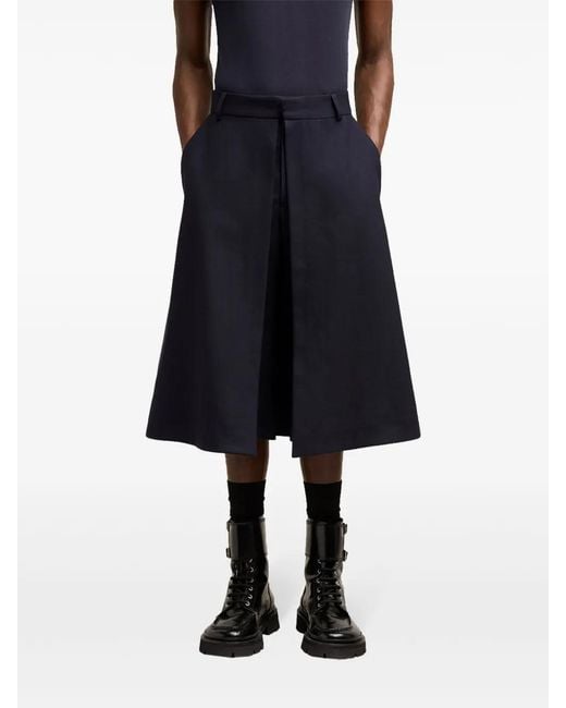 AMI Black Double-Buckle Leather Boots